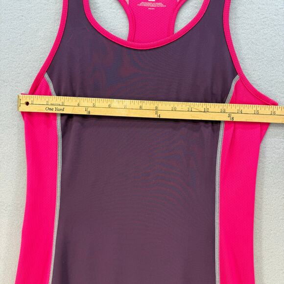 Patagonia All Weather Tank Dress Womens M Pink Purple Racer Back Cooling Tennis - Picture 9 of 10